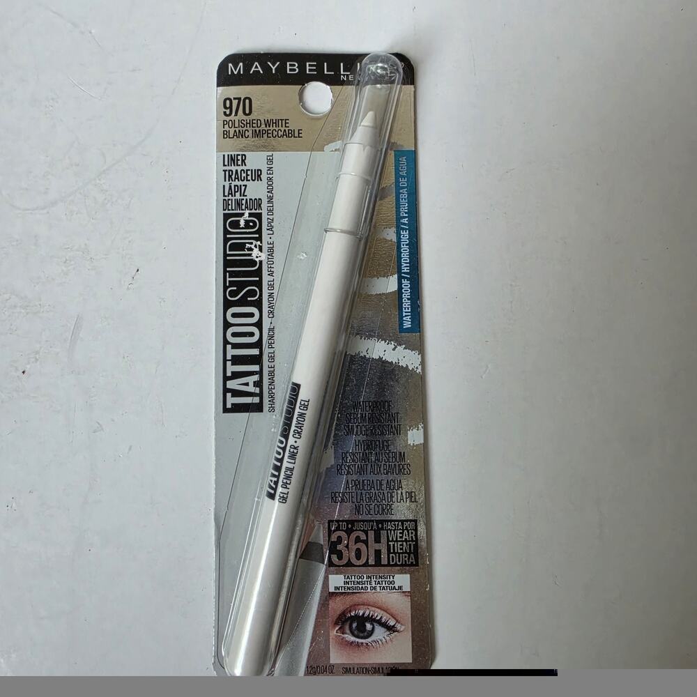 Maybelline Tattoo Studio Liner 970 Polished White Waterproof Smudge Resistant